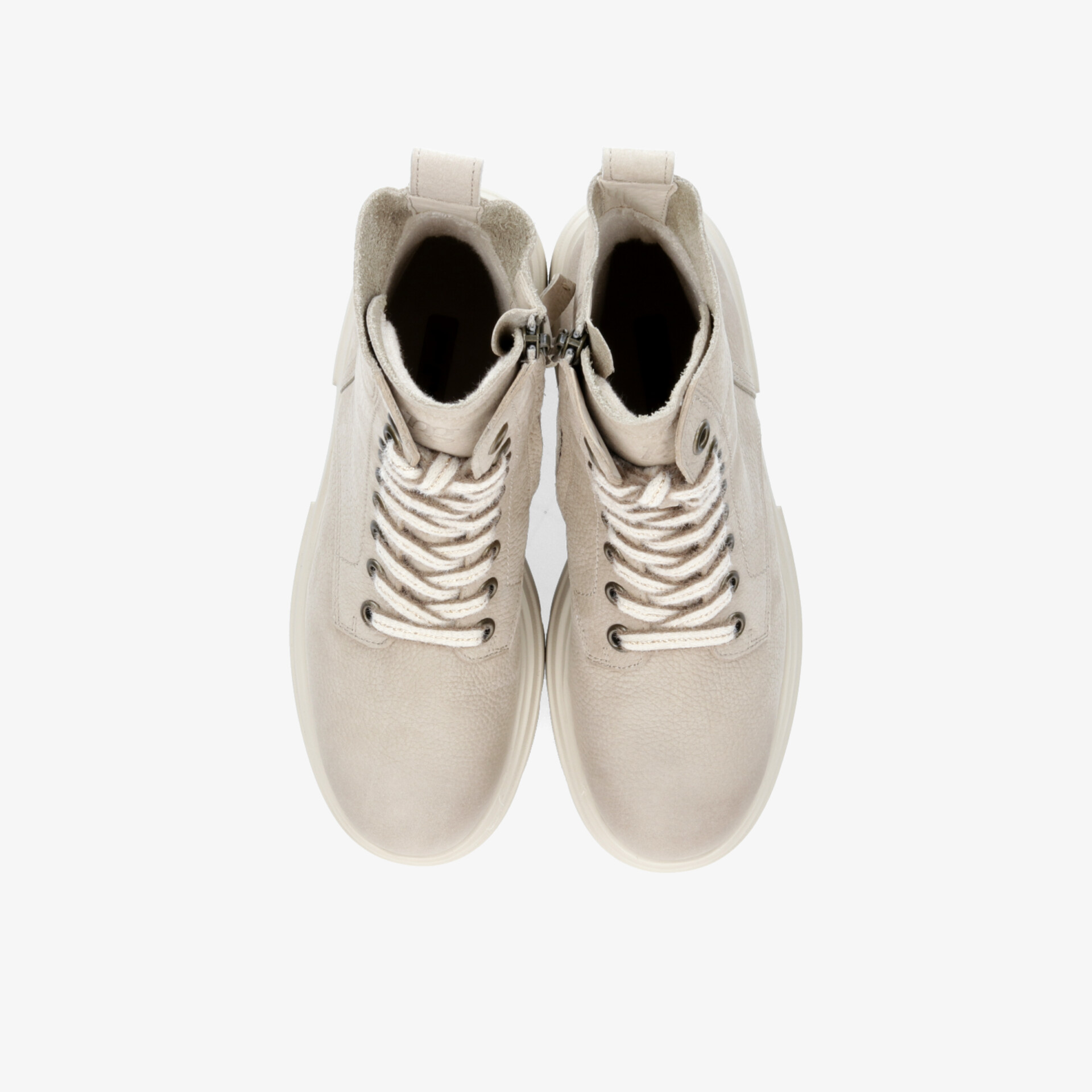 paul green Damen Schnürstiefeletten beige