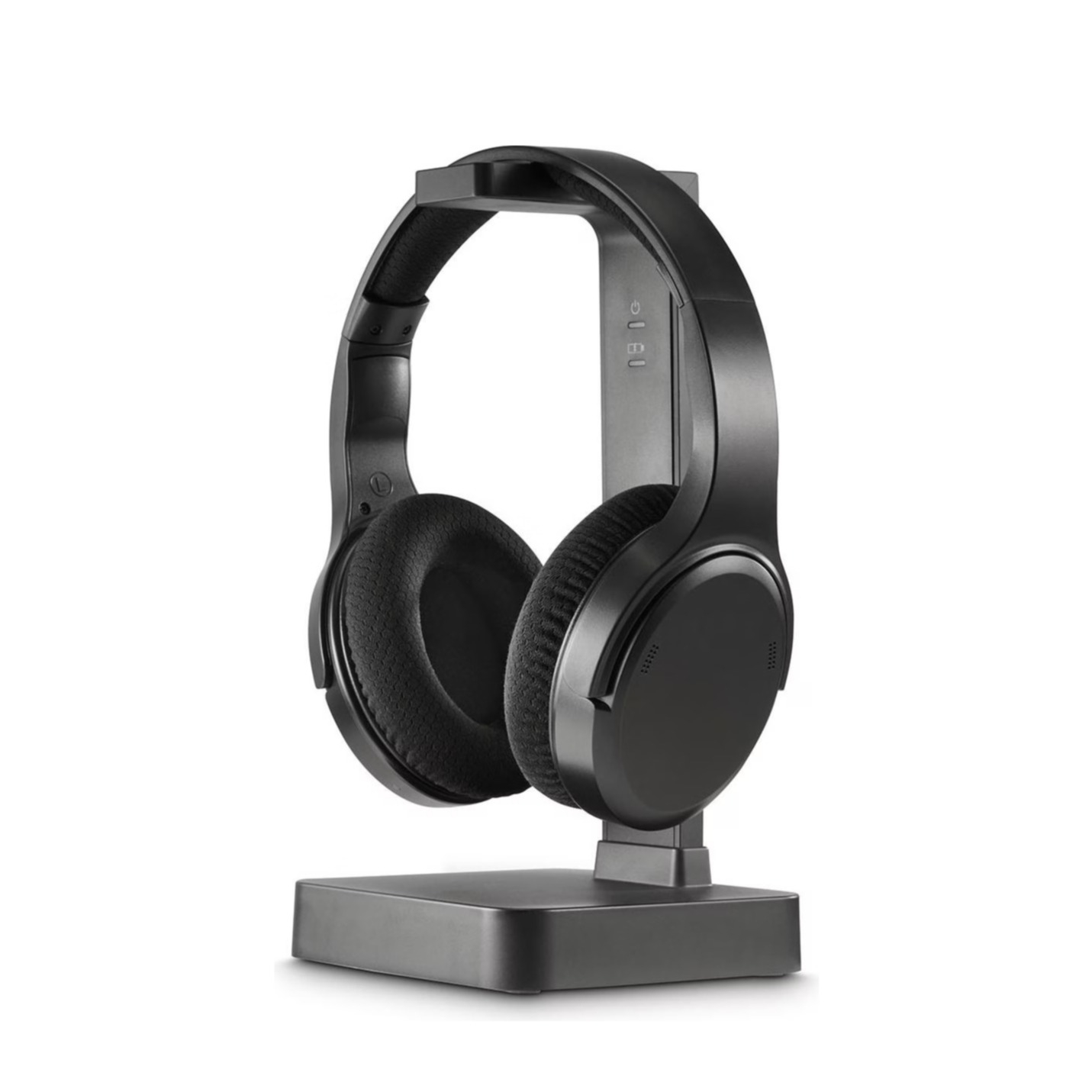Wireless Over-Ear TV Fernseh-Kopfhörer mit 2.4 GHz / Bluetooth und Noise Cancelling inkl. Ladestation (00221848) - Schwarz