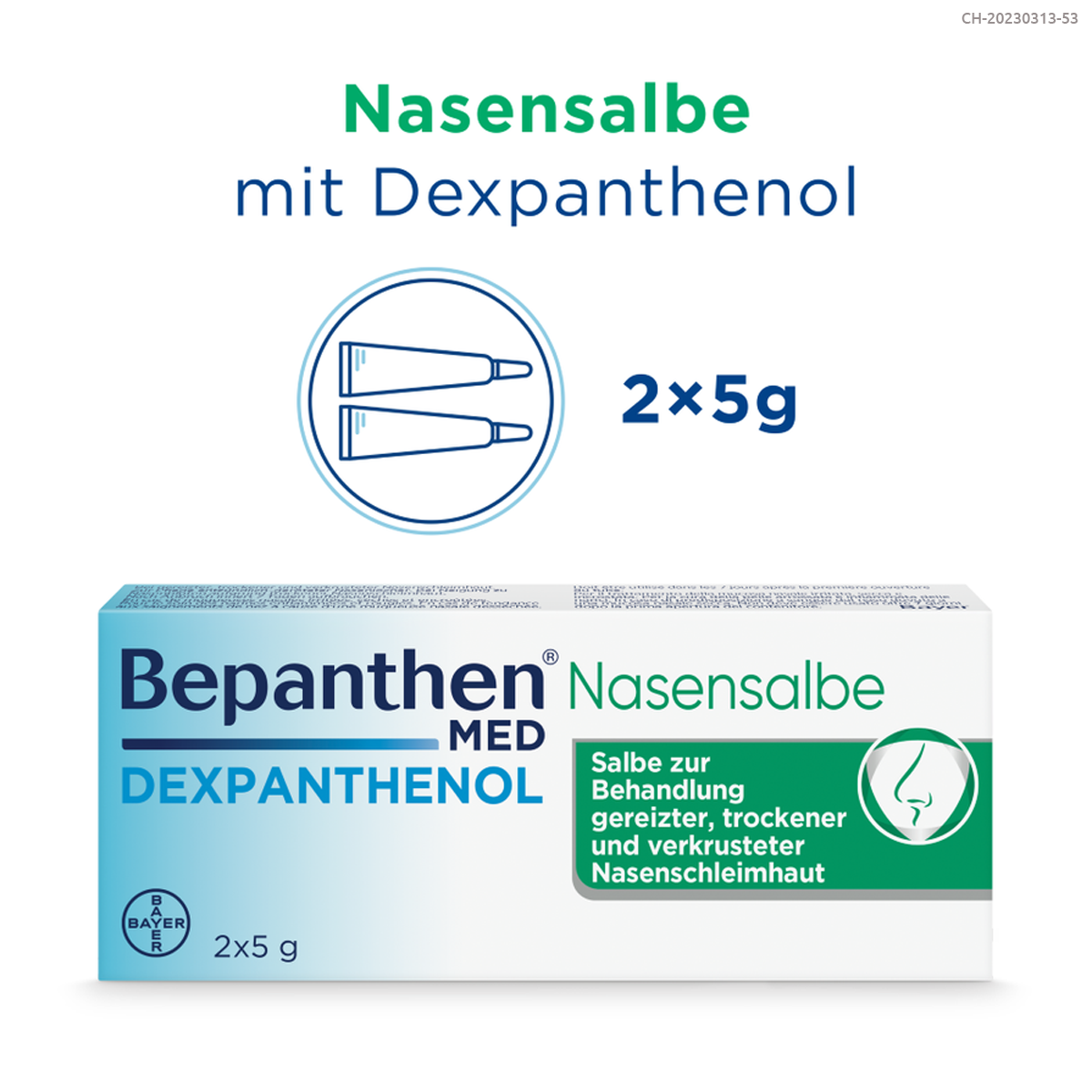 BEPANTHEN MED Nasensalbe 50 mg/g Tb 5 g