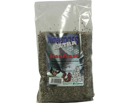 Wintervogelvoer Winterplezier Extra hennepzaad gepeld 1,5 kg
