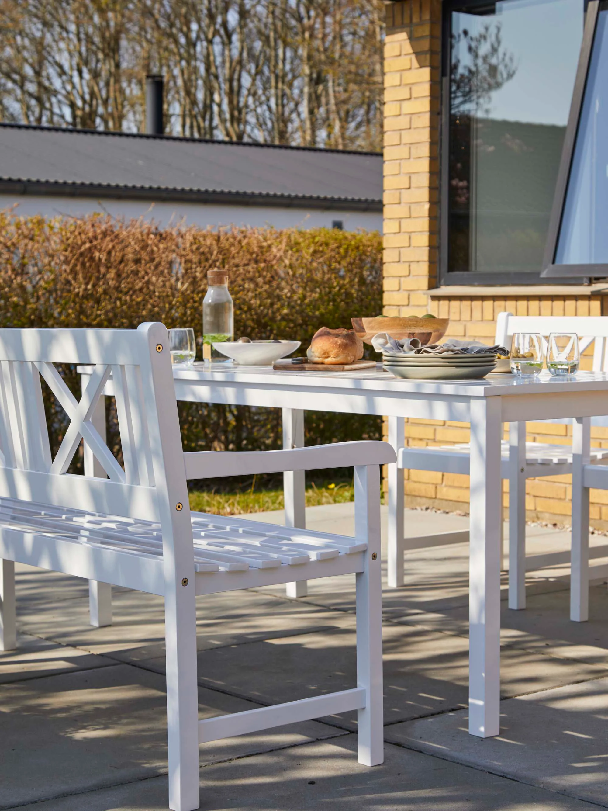 Tuintafel Rosenborg van teakhout, 165 x 80 cm