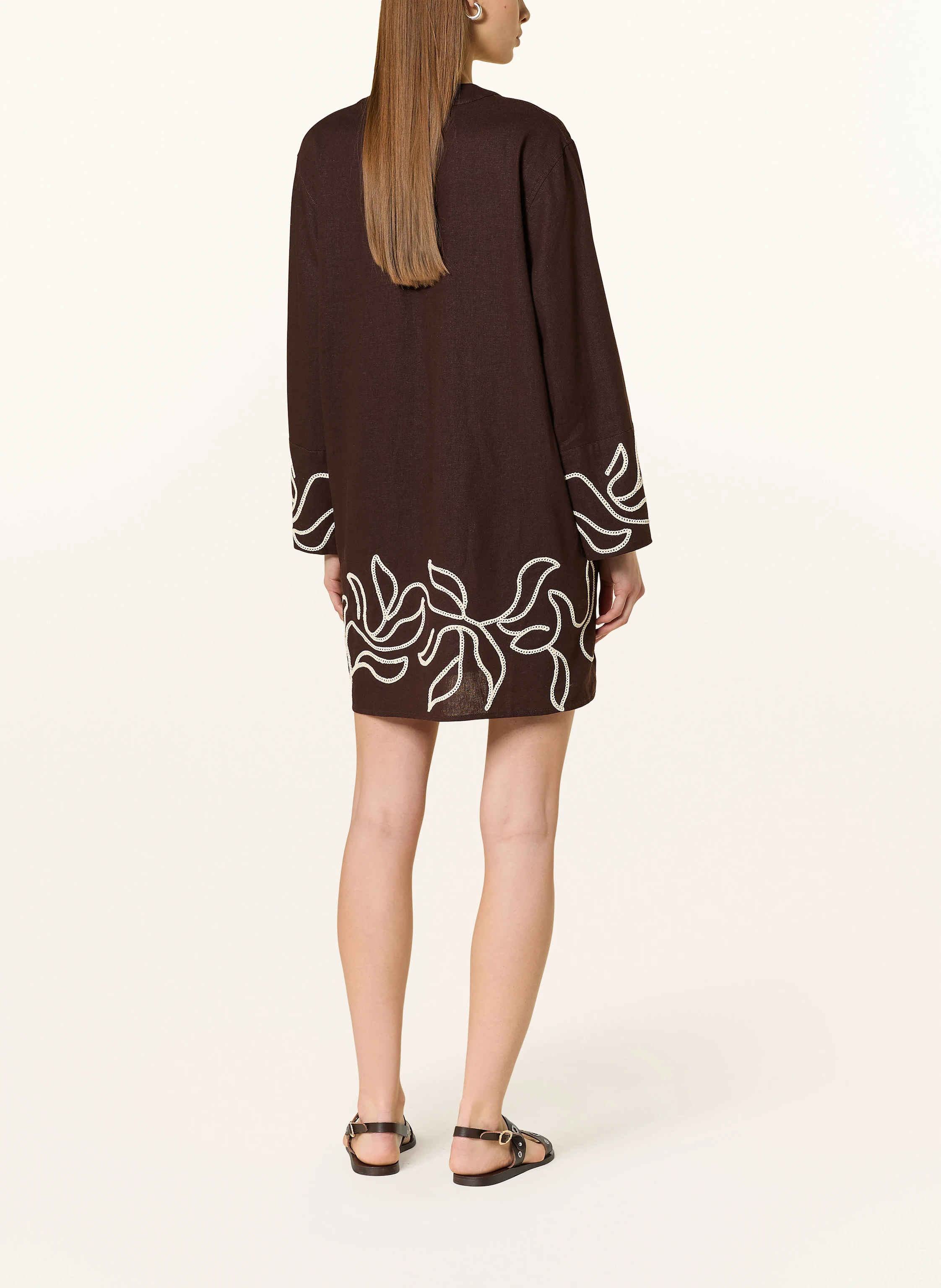 JETS Australia Tunika DAHLIA PALM mit Leinen