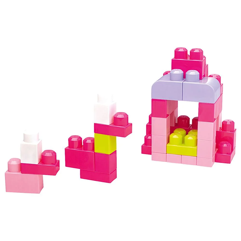 MEGA BLOKS - SAC ROSE 60 BLOCS