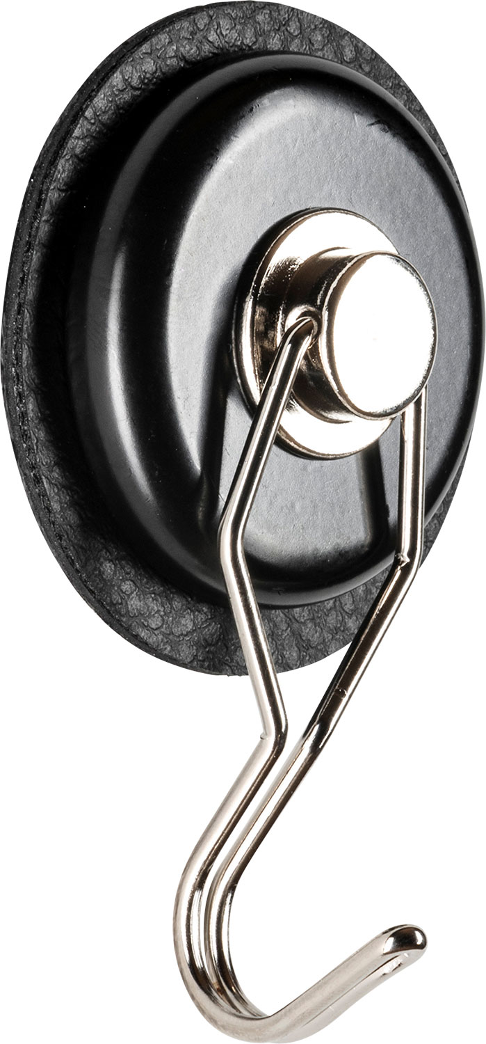 silwy® The One Metall Magnethaken inkl. Metall-Nano-Gel-Pad 7,5 cm 2-tlg. schwarz
