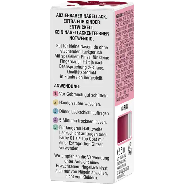Peel-Off Nagellack 03 Pink