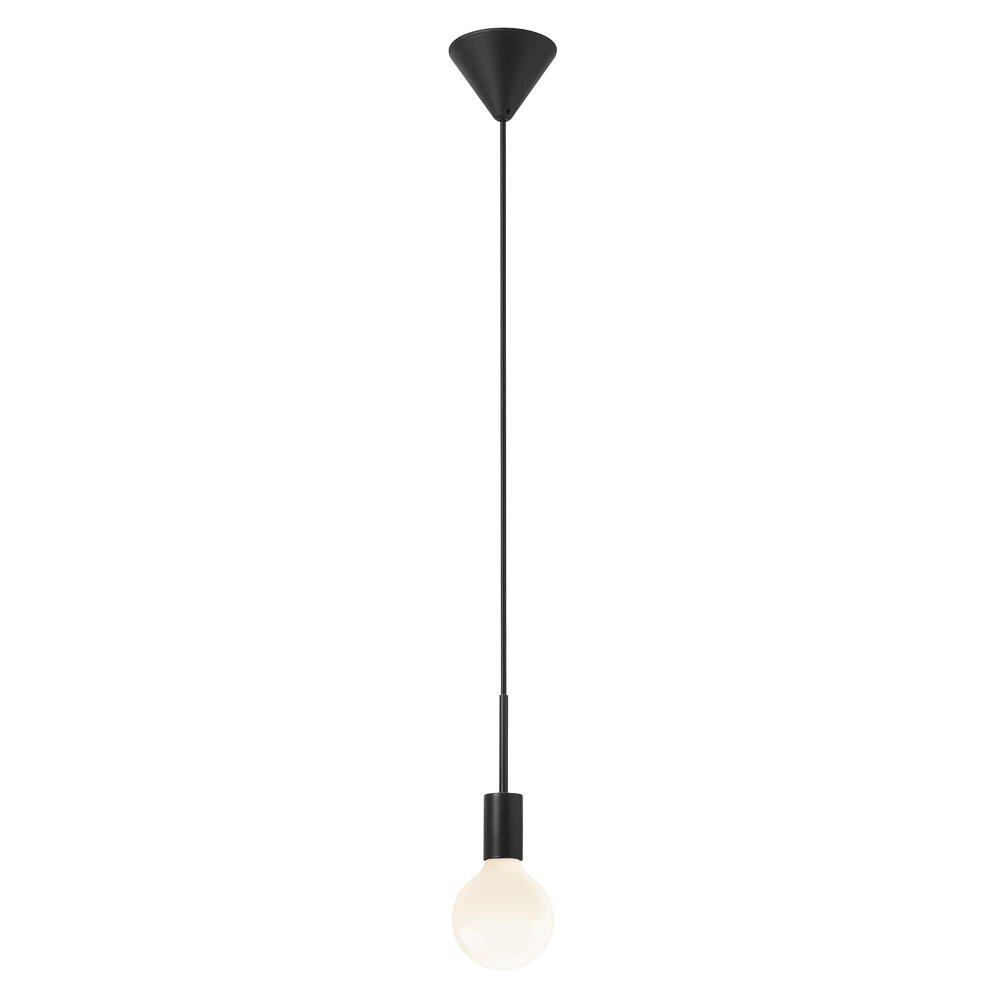 Paco hanglamp in zwart, E27, 1-lichts