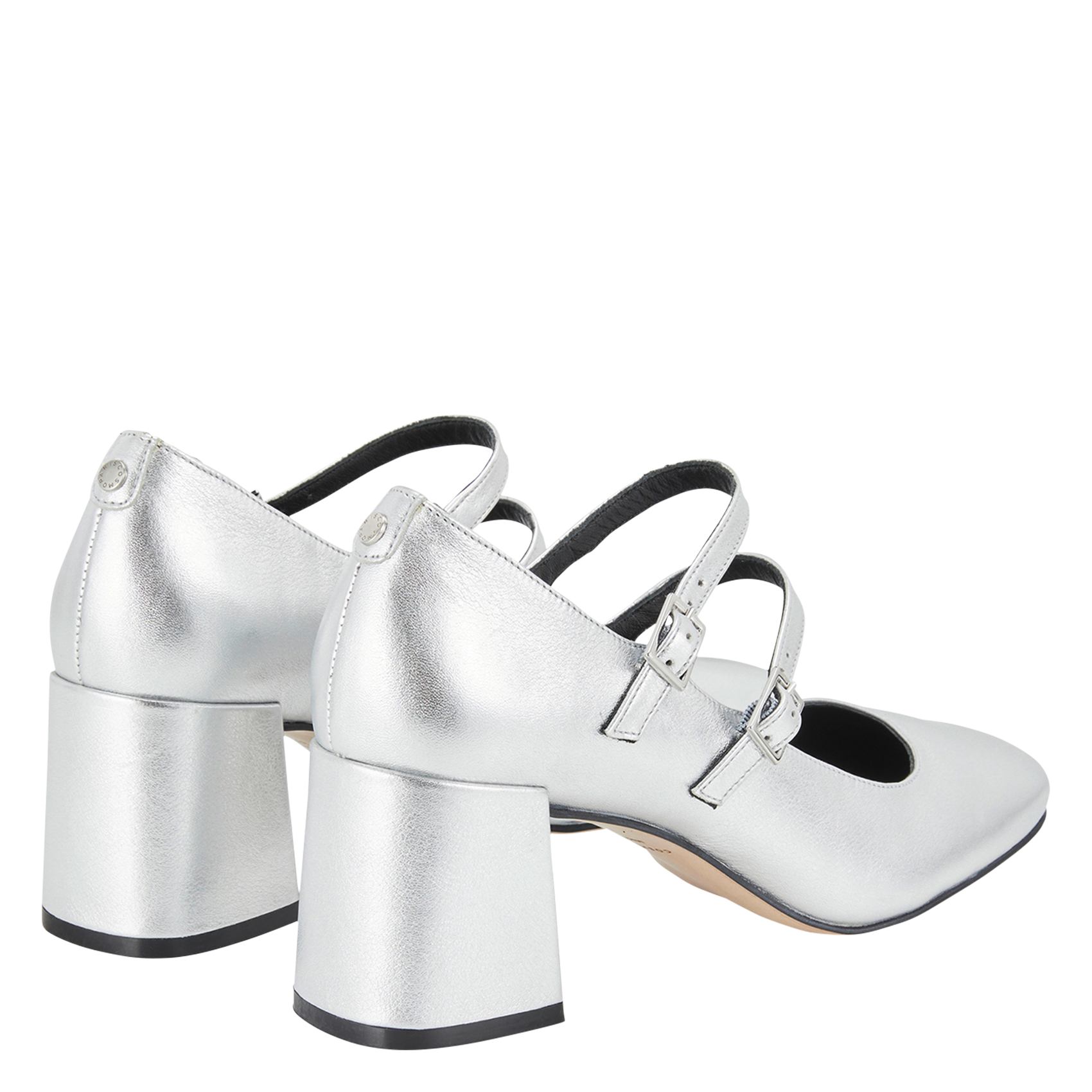 BLANCHE - Babies en cuir métallisé| Argent
