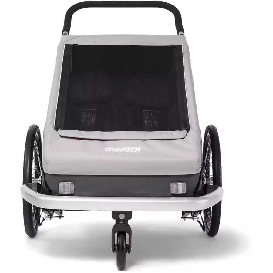 CROOZER Kinderfahrradanhänger Kid Keeke 2 Stone grey