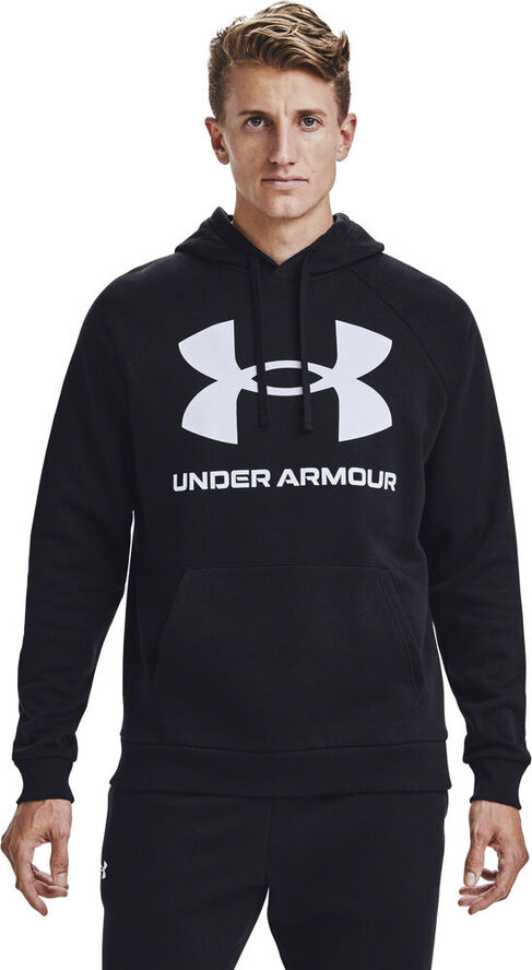 Under Armour Rival Fleece Big Logo hættetrøje Sort