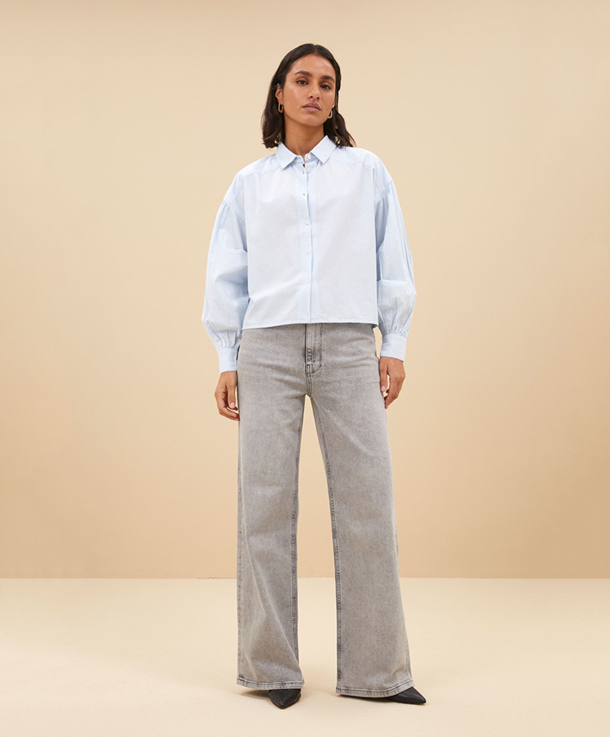 by-bar Dames blouse blauw
