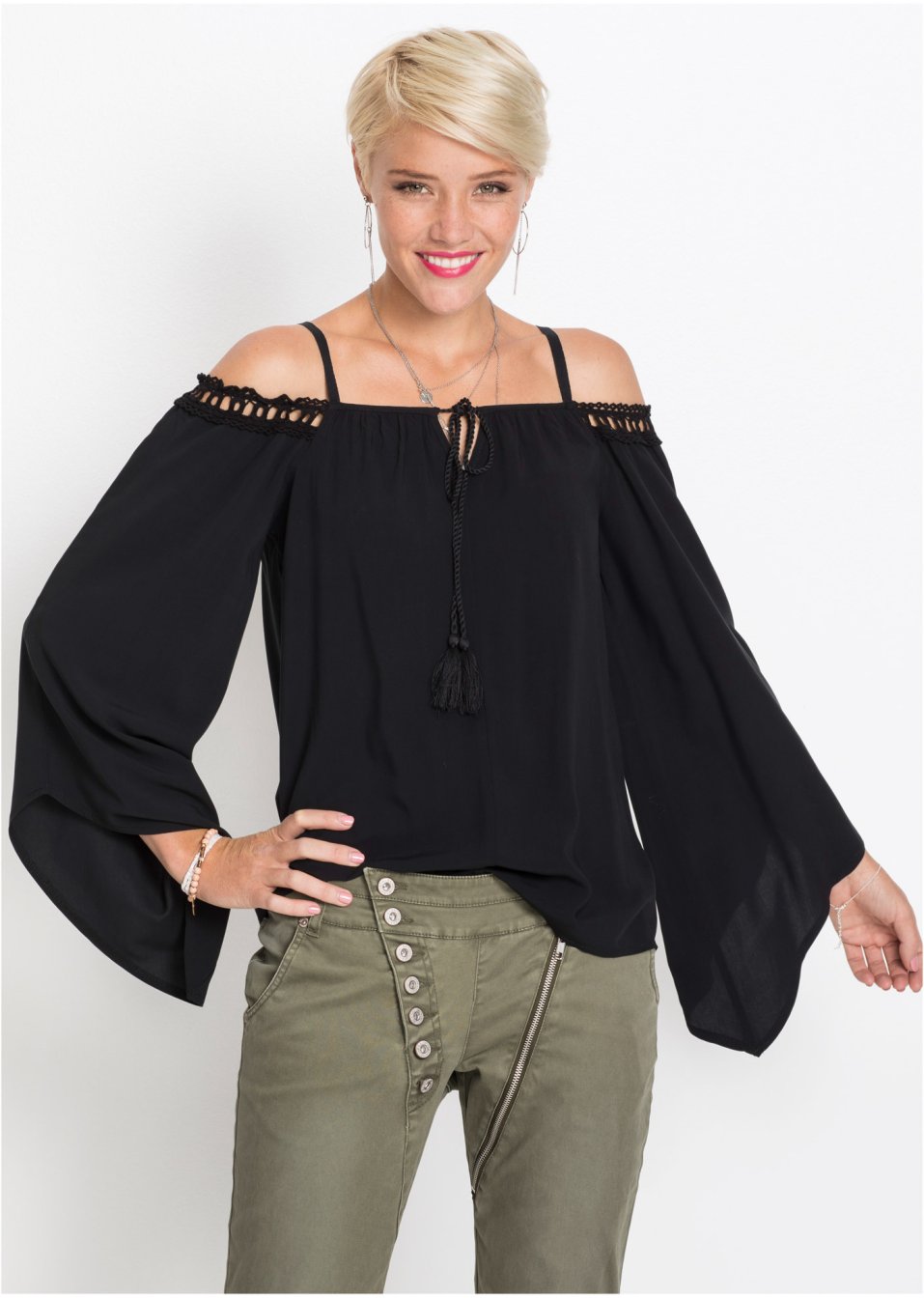 Blouse épaules découvertes