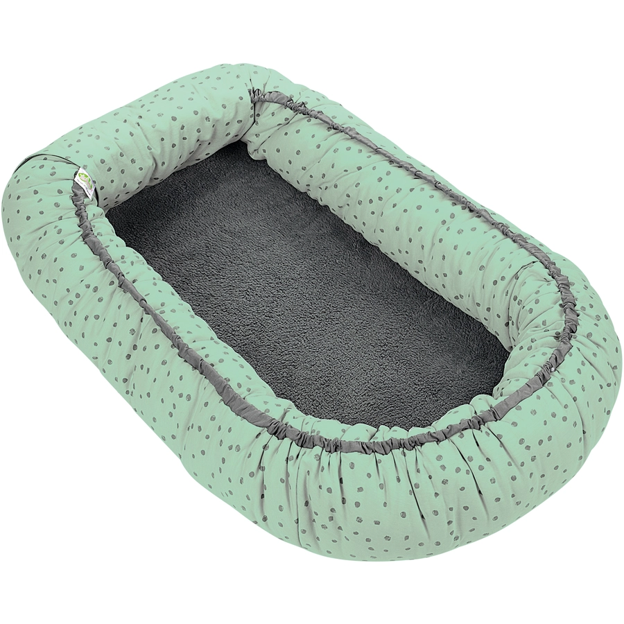 ODENWÄLDER Wende-BabyNest happy giraffe deep forest