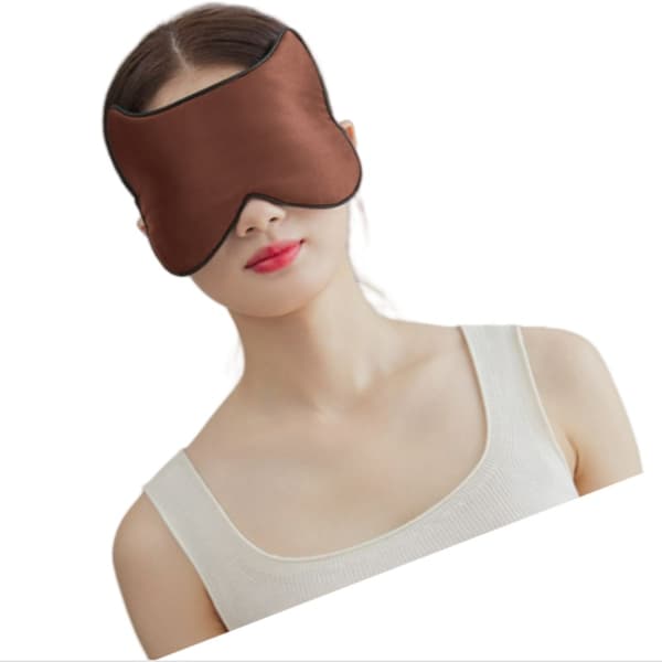 Silk Sleep Mask for Reise, Myk Øyemaske for Soving