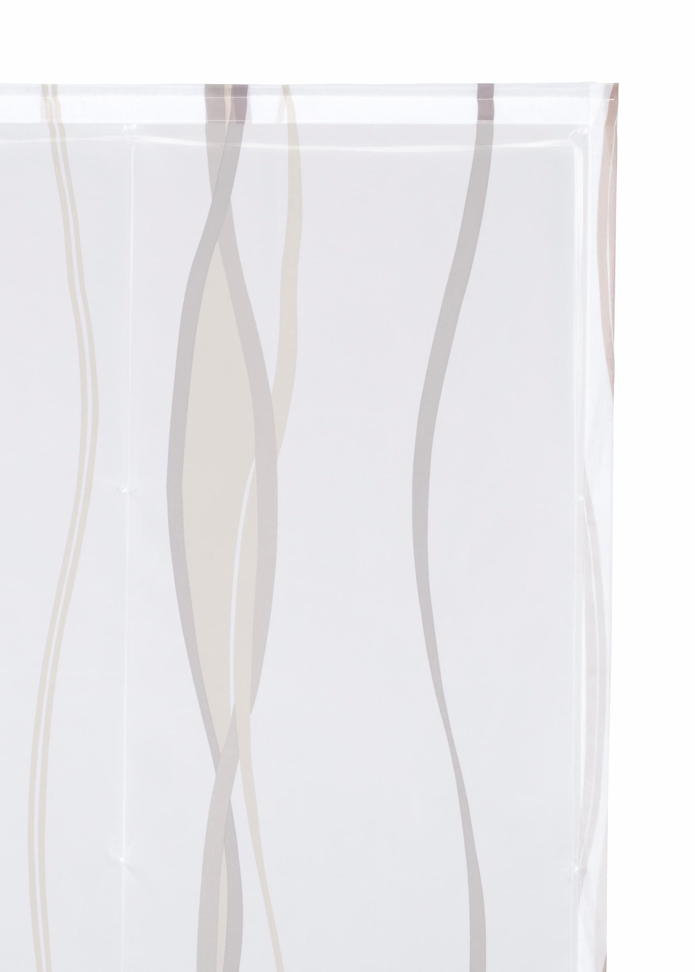 my home Raffrollo »Dimona« mit Klettschiene Transparent, Voile, Polyester, Wellen