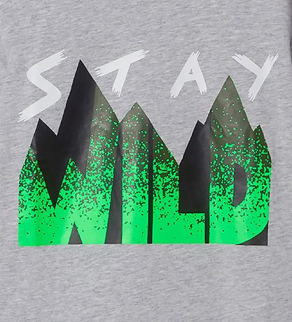 Stella McCartney Kids Kinderbluse - Stay Wild - Thunder