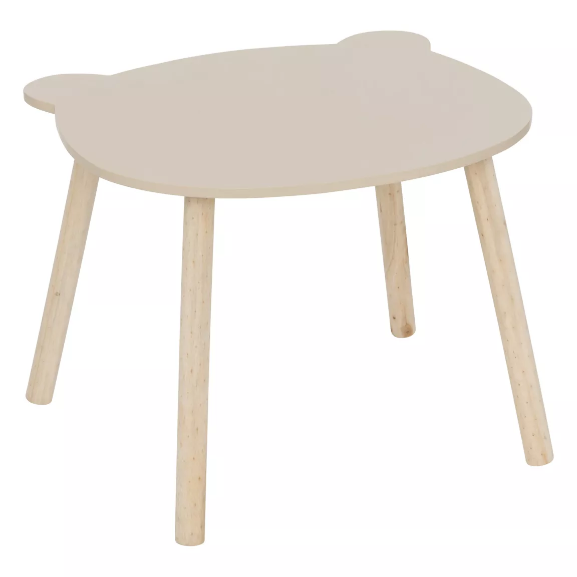 Table enfant bois (H42,5 cm) Douceur Ourson Beige