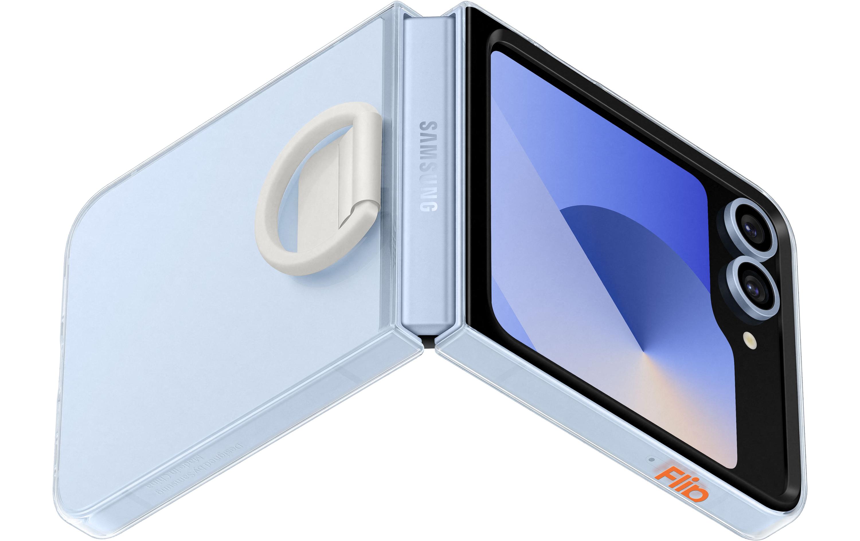 Back Cover Clear Galaxy Z Flip6 ClearTransparente Schutzhülle mit Gadget-Aufsatz für das Samsung Galaxy Z Flip6