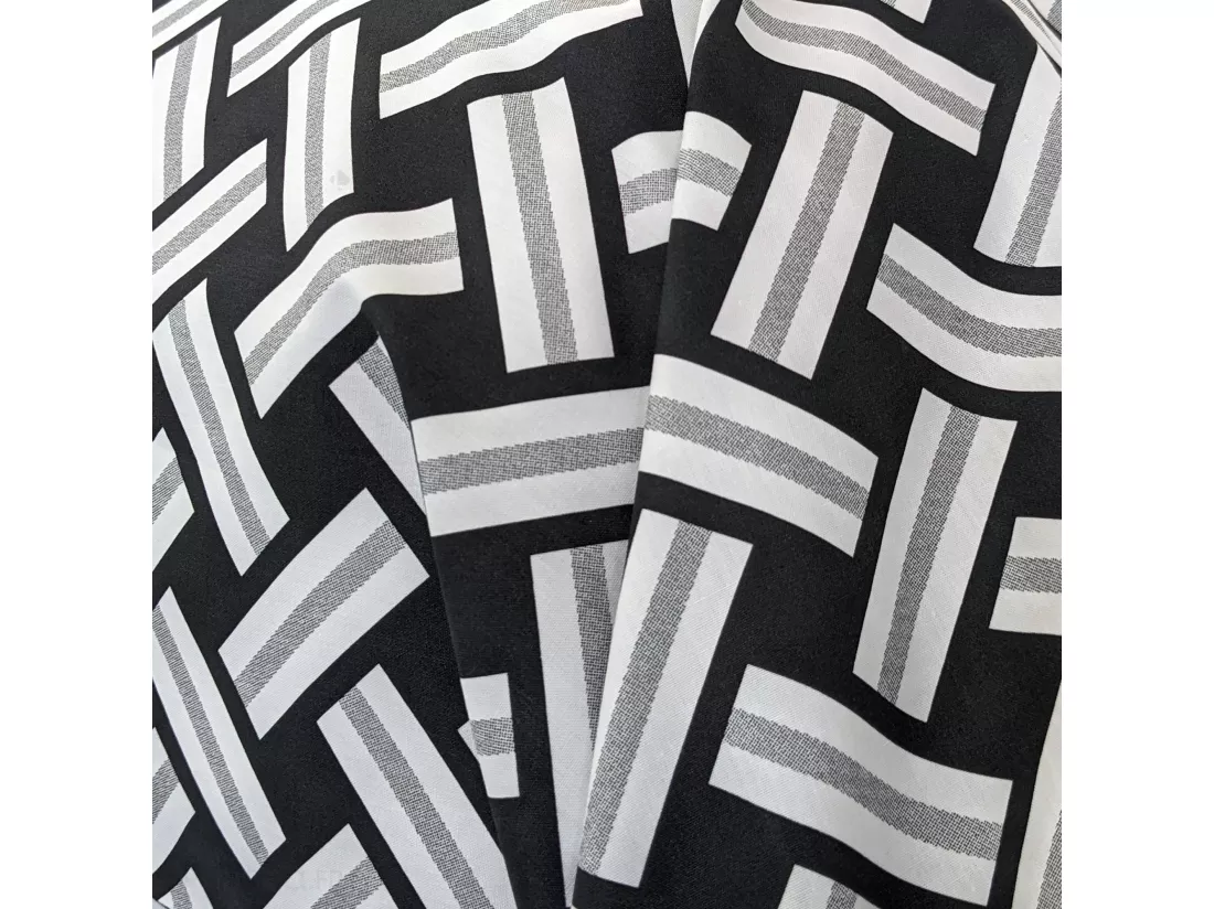 Taie de traversin 240x43 cm percale coton RIVIERA noir Réglisse