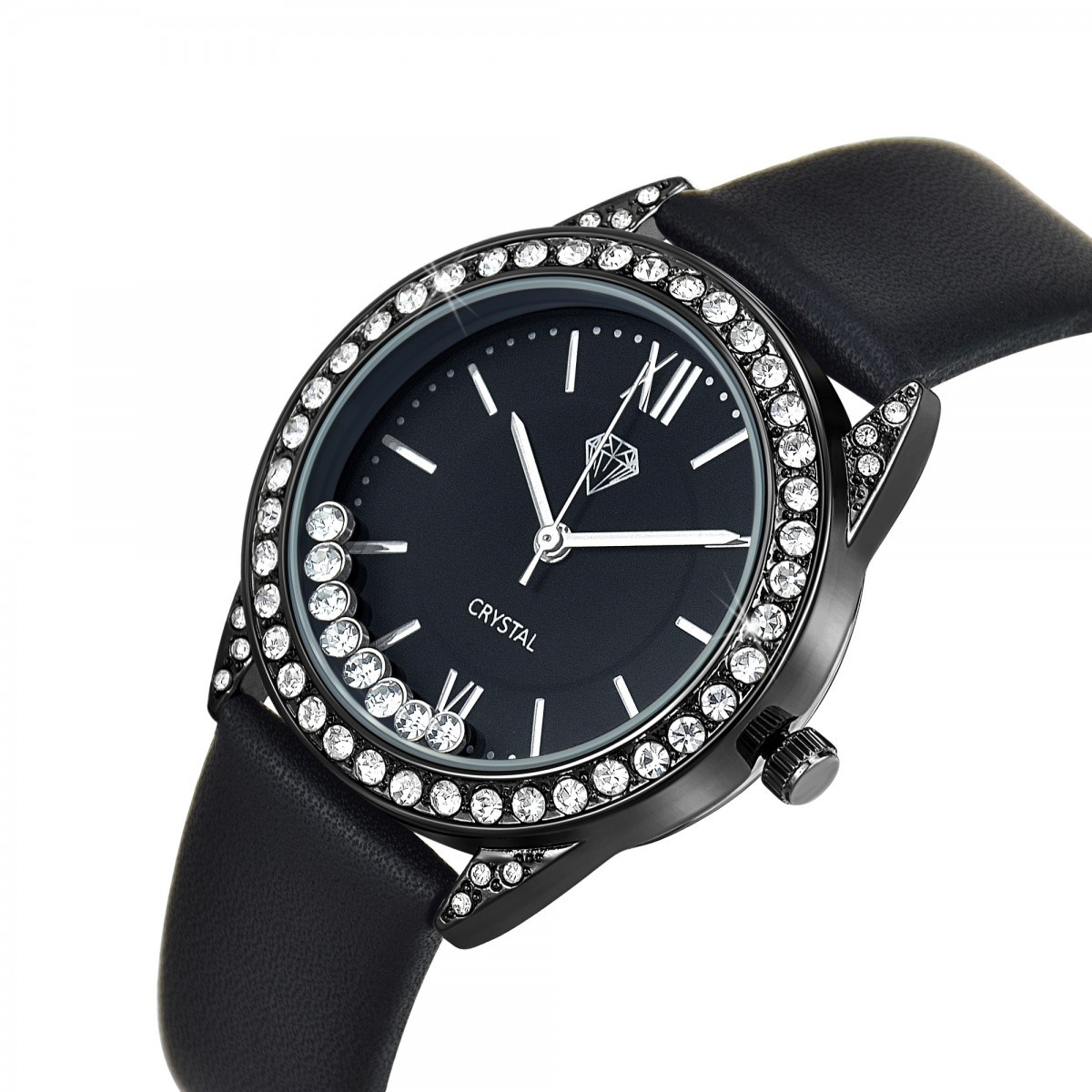 Montre Elly élégante ornée de Cristaux scintillants SC Crystal