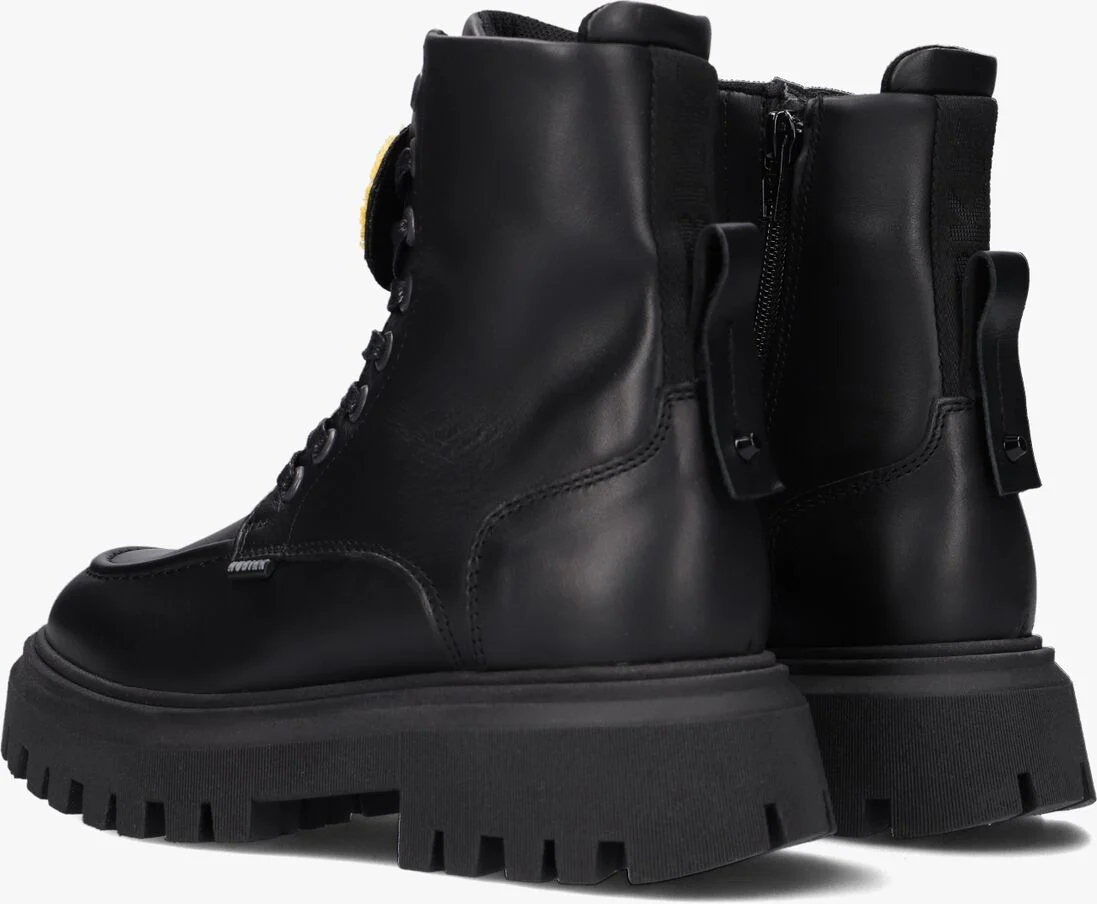 NUBIKK zwarte nubikk veterboots fae aubine jr