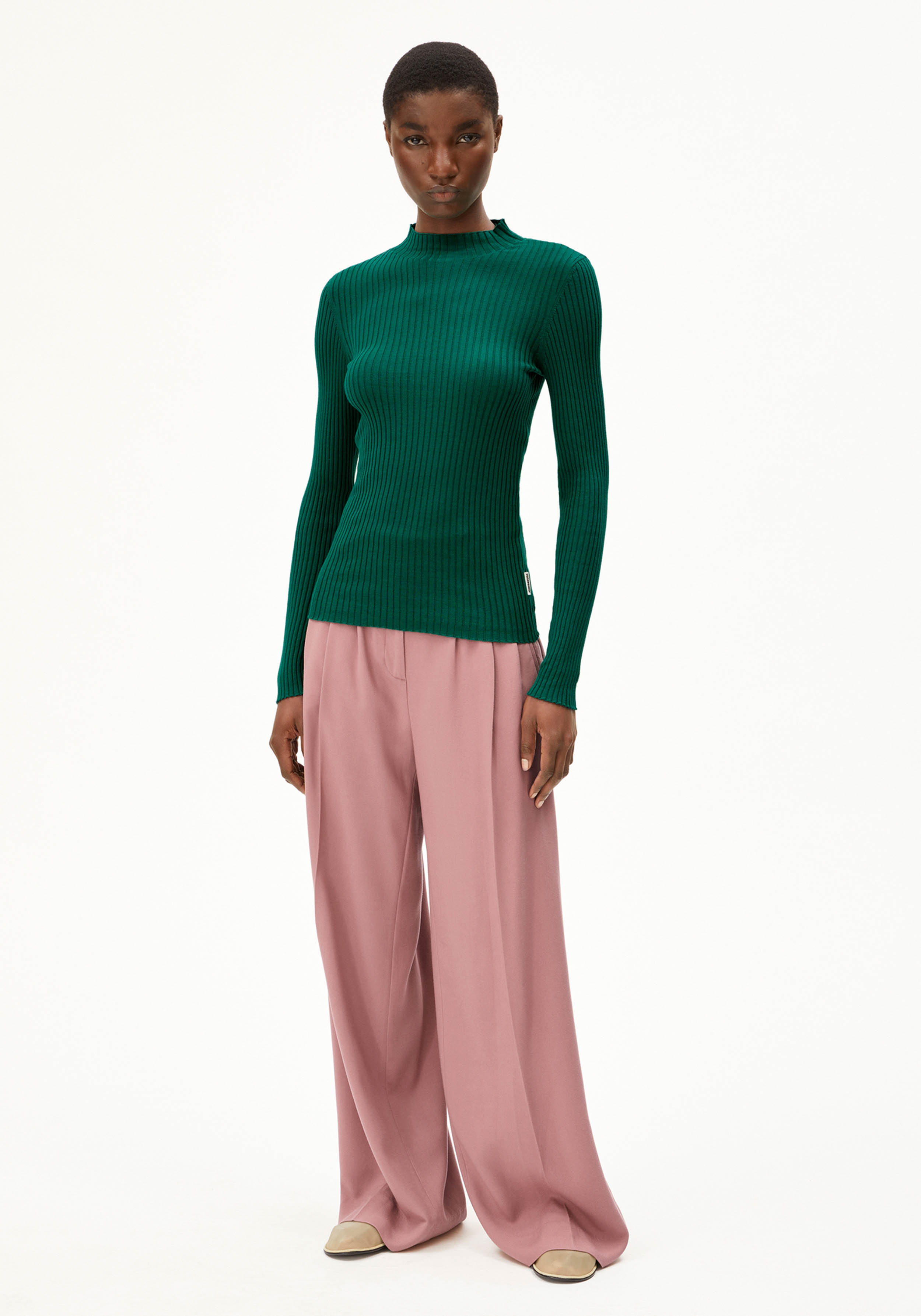 Armedangels Strickpullover Alaania Emerald Green