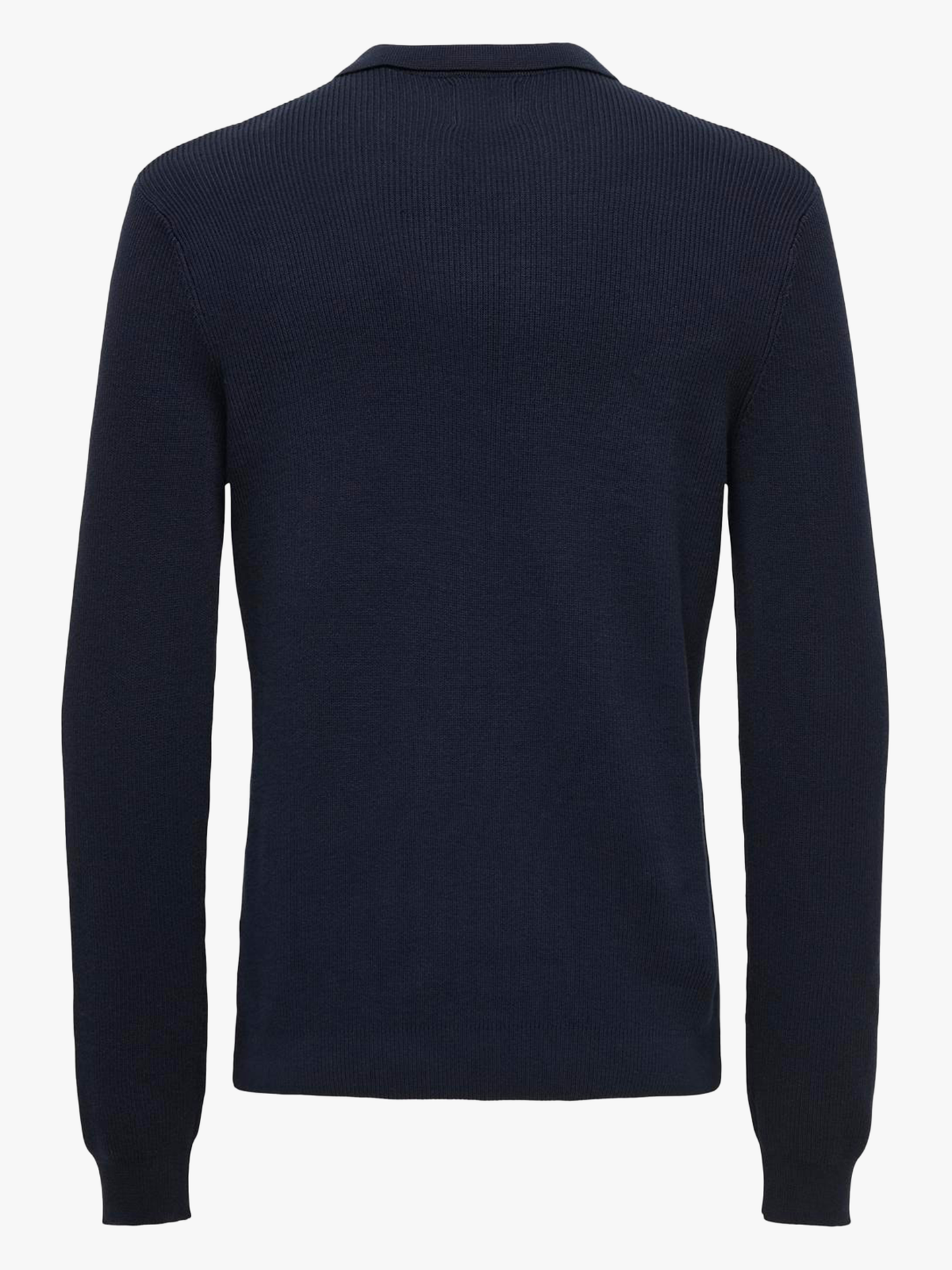 Phill Reg Rib Long Sleeve Polo Knit