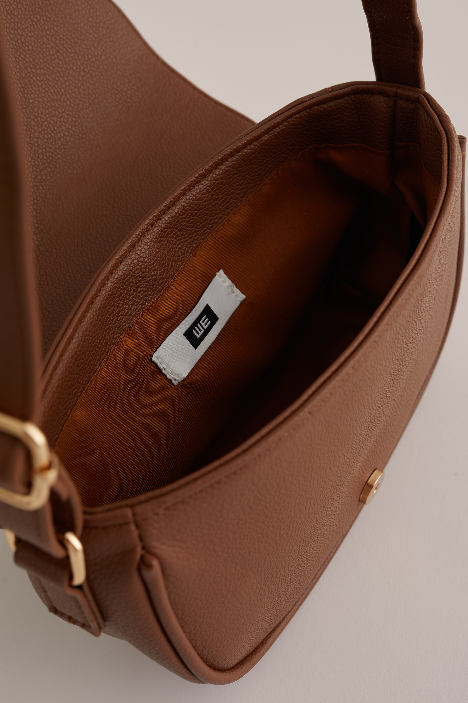 crossbody tas WE Fashion Kaneelbruin