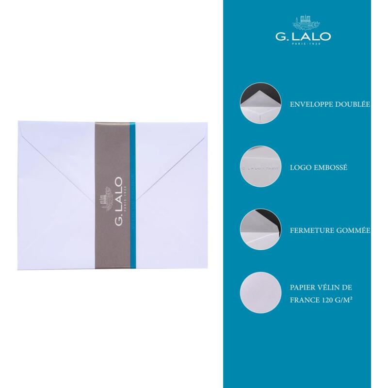 25 enveloppes 128x172mm Diploma gommées - extra blanc
