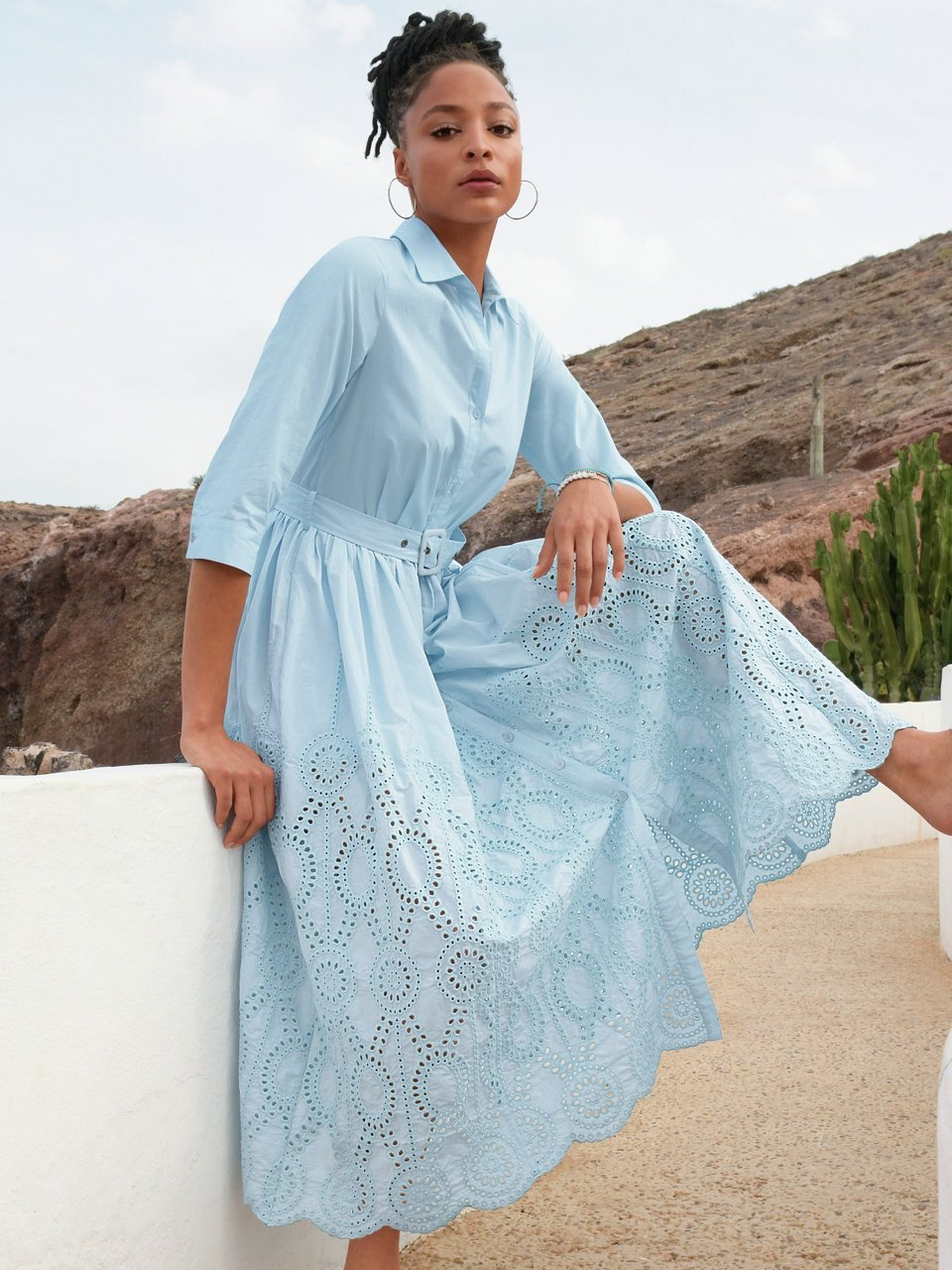 Kleid mit 3/4-Arm