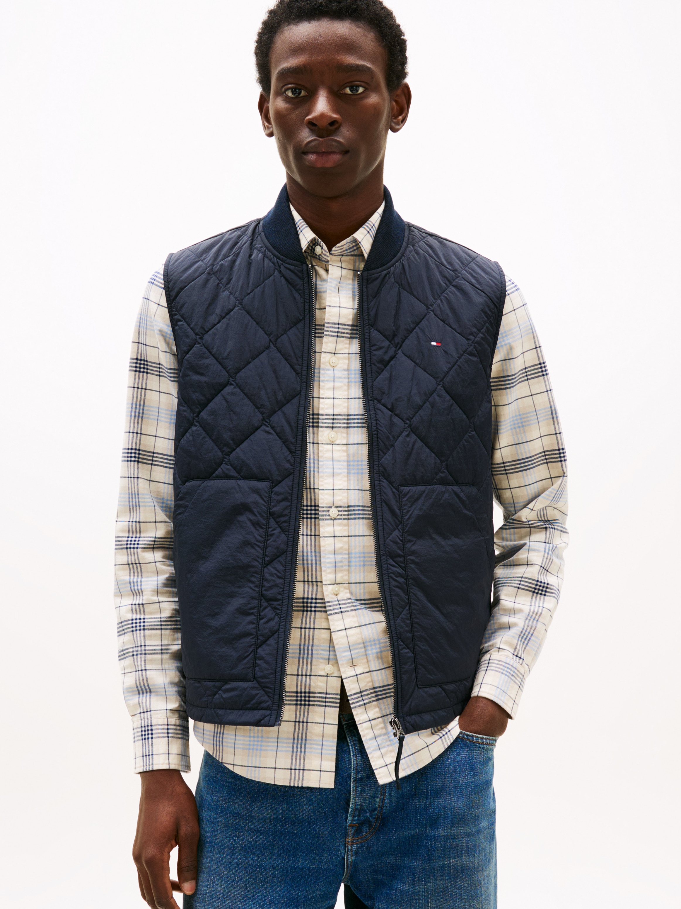 Tommy Hilfiger Steppweste »DIAMOND QUILTED VEST«, mit Rautenmuster