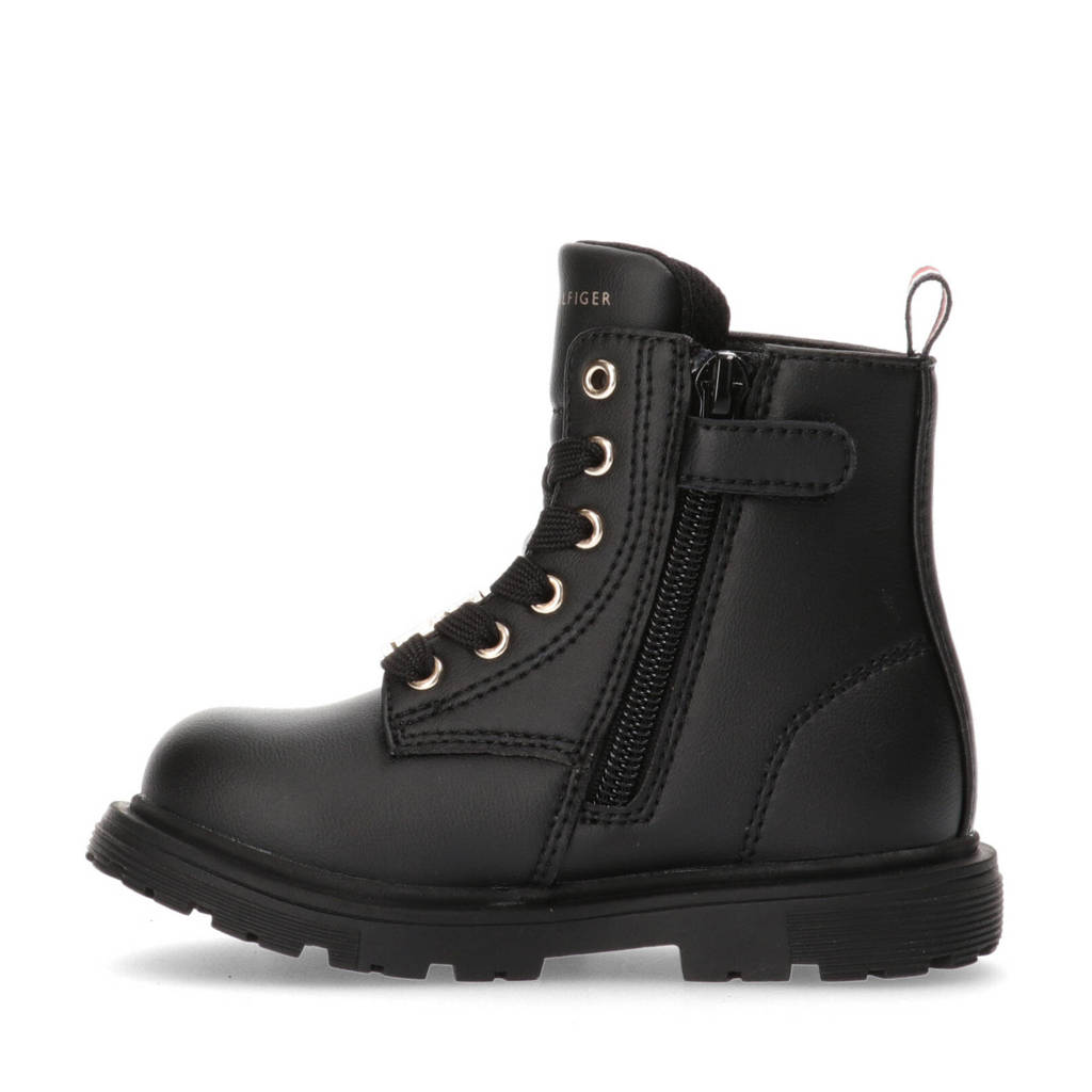 Tommy Hilfiger veterboots zwart