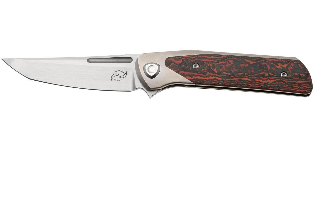 Liong Mah Warrior 3, Satin M390, Mars Valley Carbonfiber Titanium, zakmes