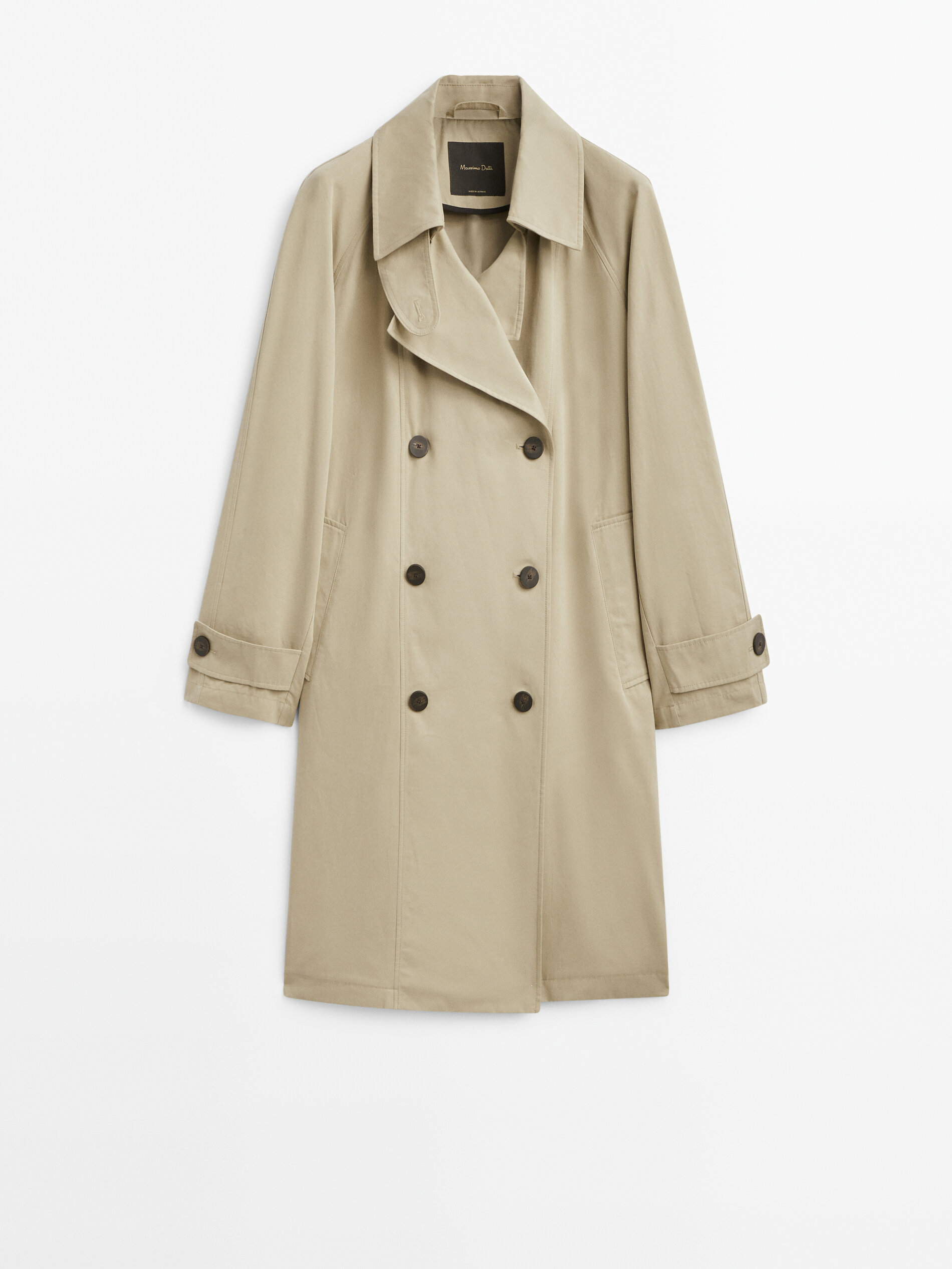 Trench Chaqueta com algodón - BEGE
