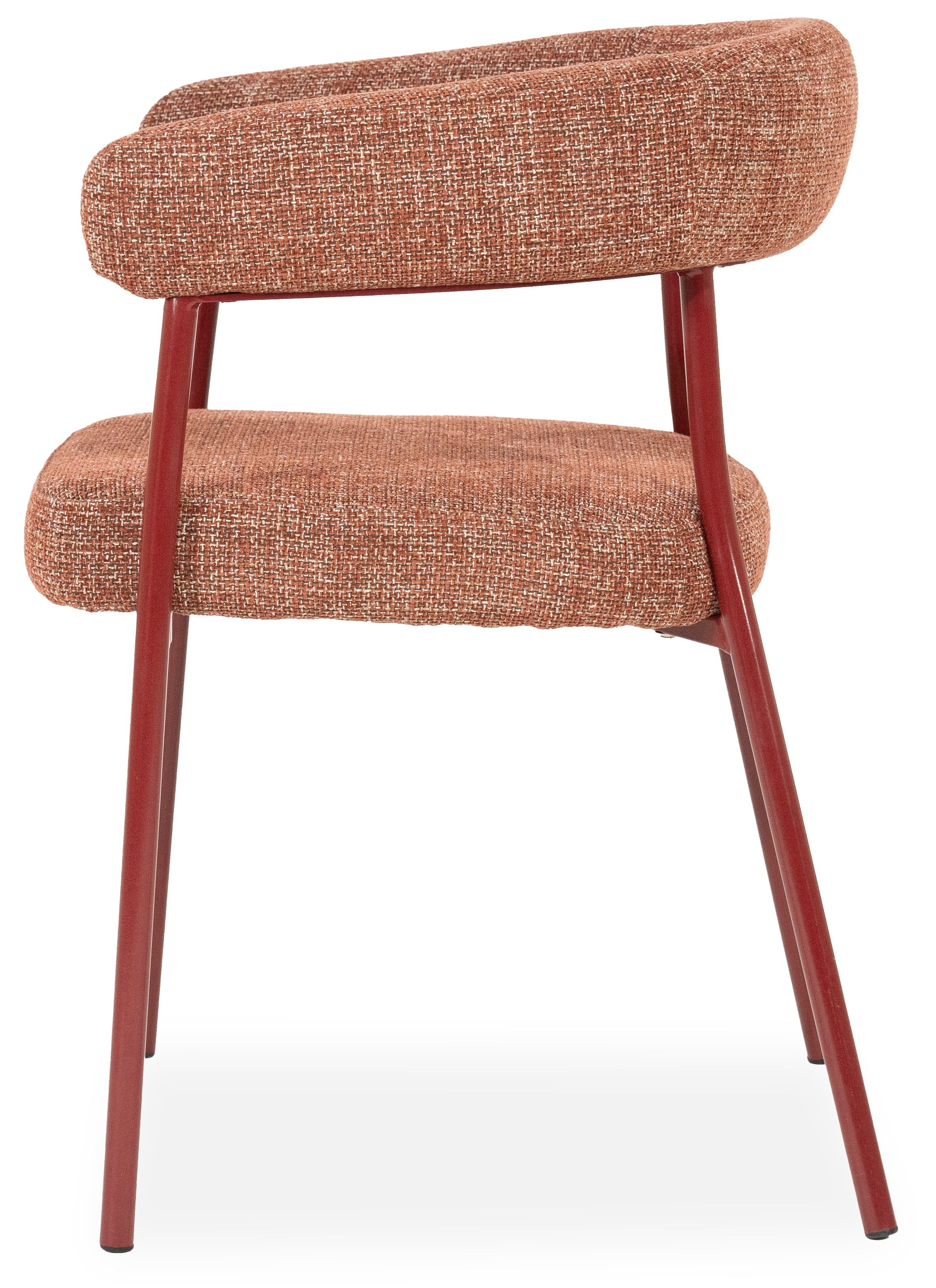 Eetkamerstoel 250029 burgundy Yovi B55 x D57 x H77 cm