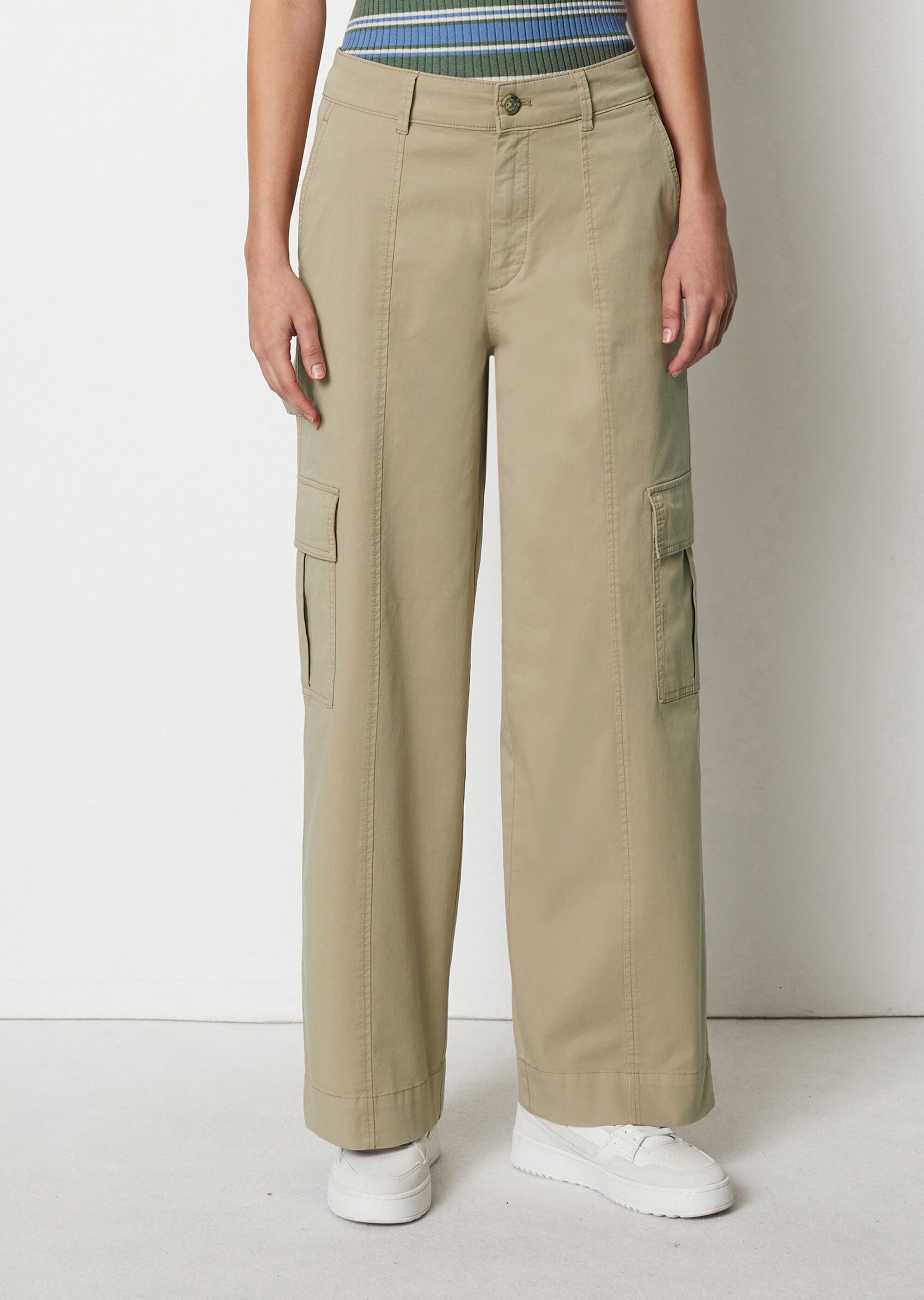 Cargopants looseaus Twill-Stretch