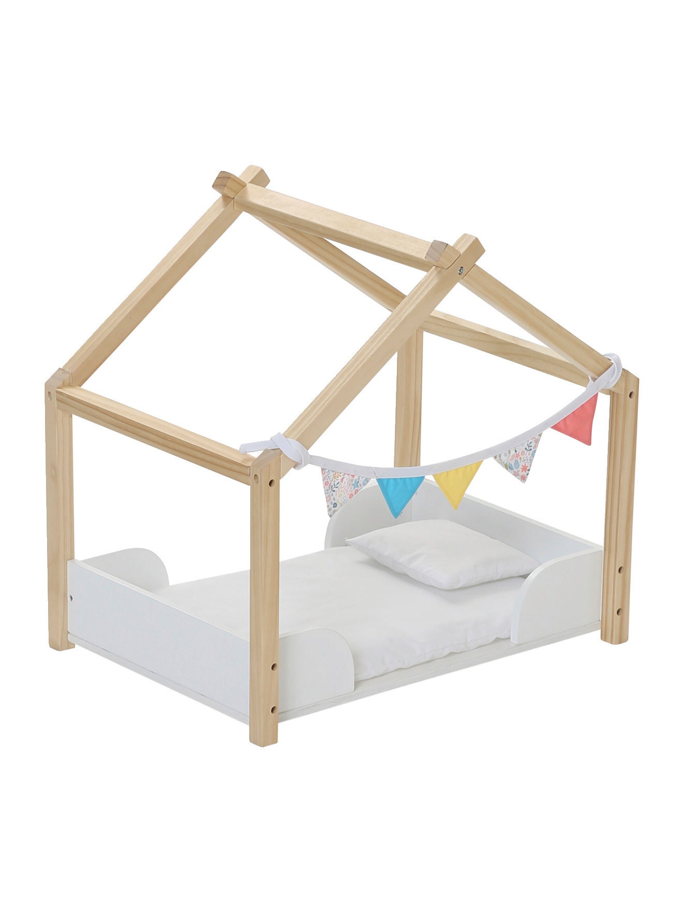 Vertbaudet Puppen-Hausbett PETITE MAISON Holz FSC® mehrfarbig