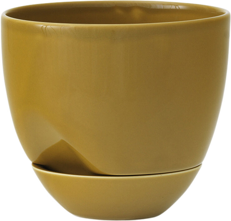 Audo Copenhagen Hydrous Planter, Ø12, Ochre