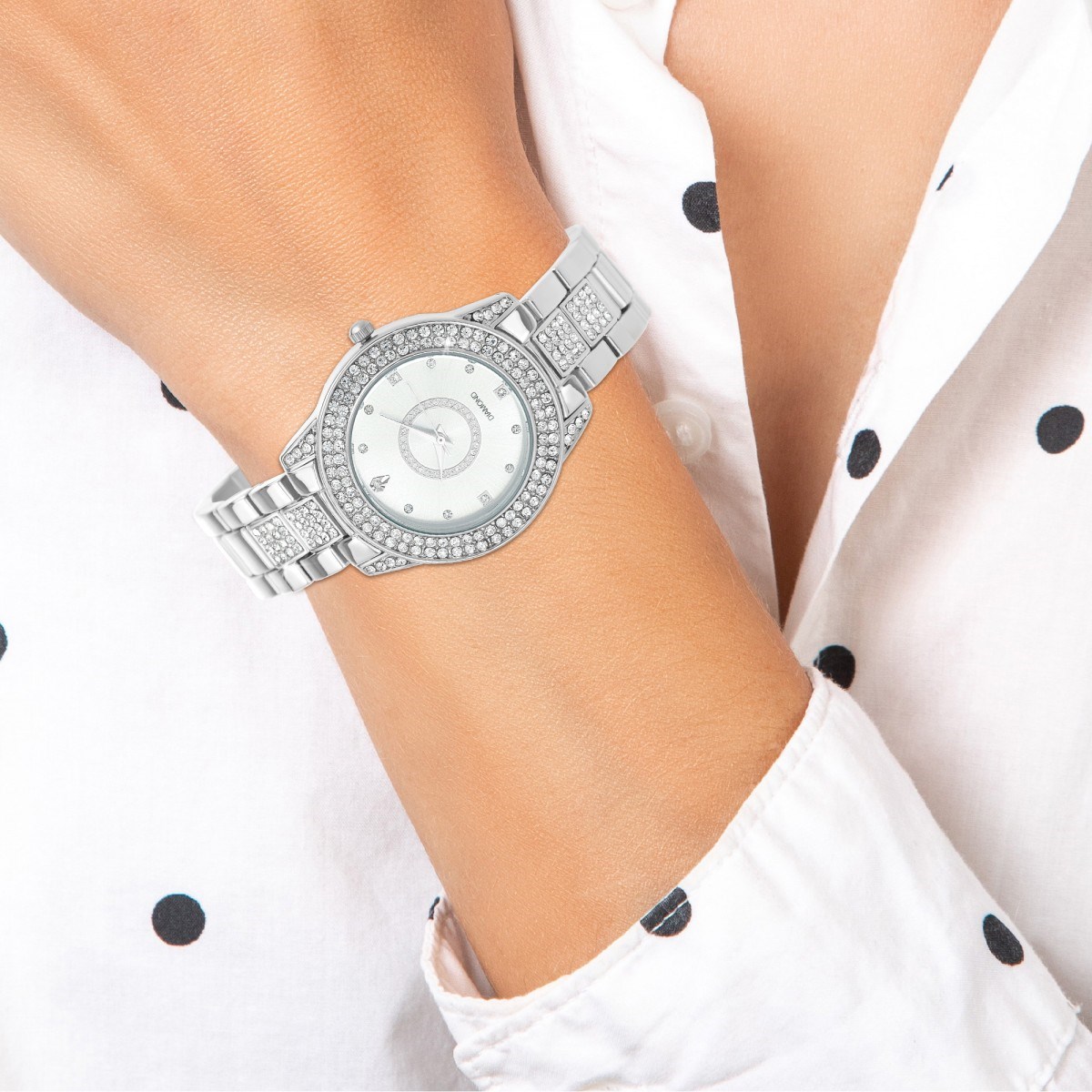 Montre Enora élégante SC Crystal ornée d'un véritable diamant