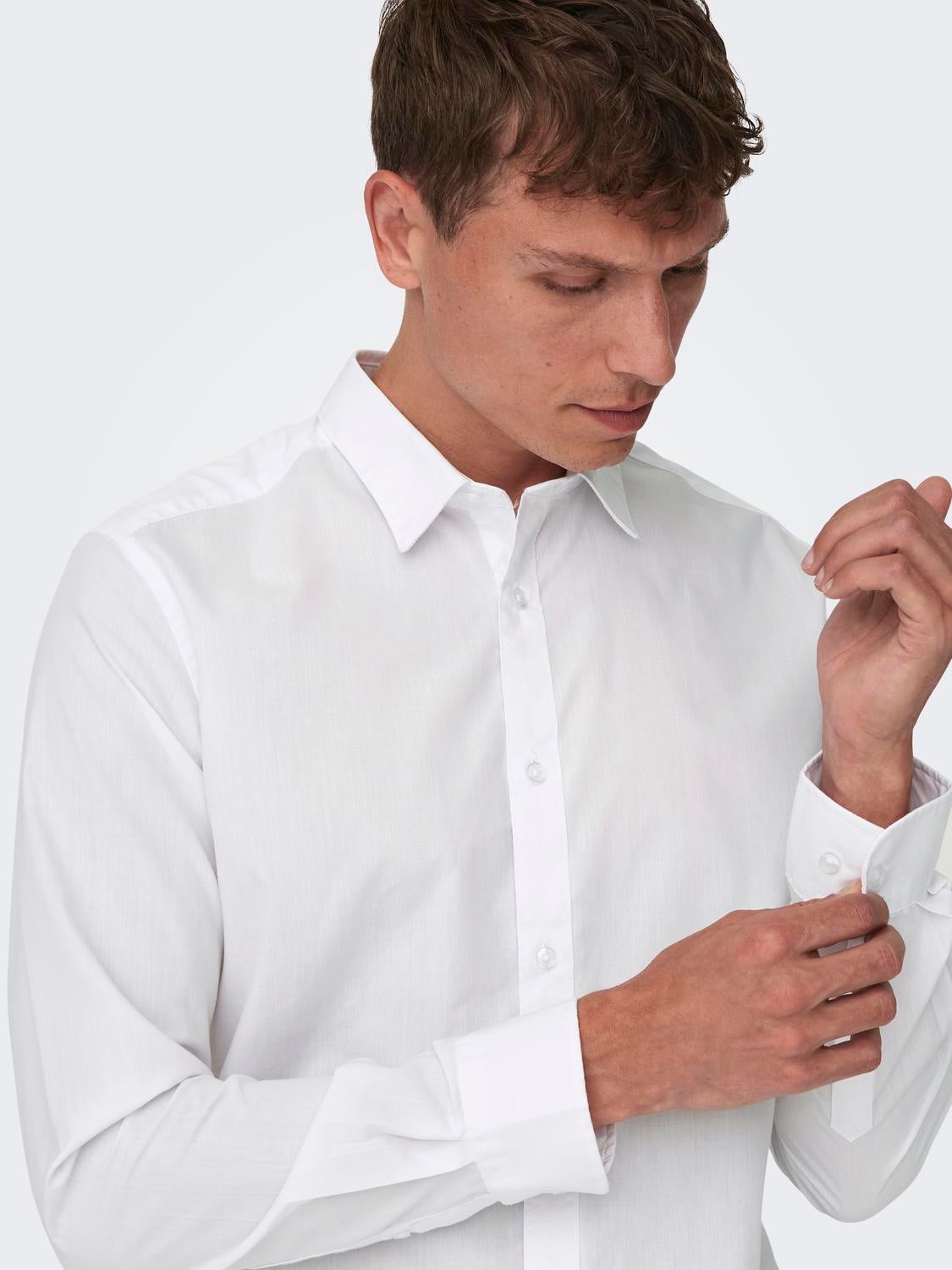 ONSSANE Popelin Hemd White