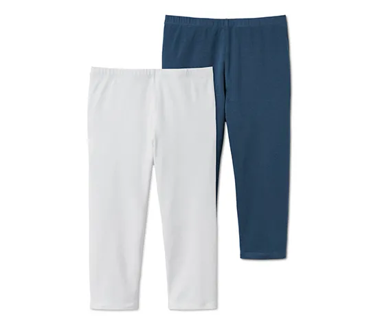 2 Leggings in 3/4-Länge aus Bio-Baumwolle