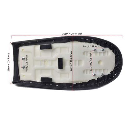 Selle confort Brazoline Café racer universelle Universel - Noir