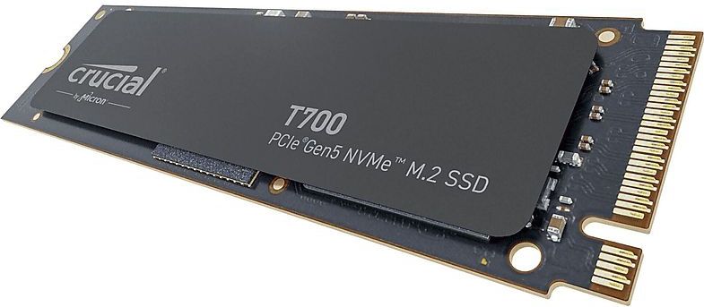 Crucial - T700 4TB SSD - Gen5 NVMe M.2 - Zwart