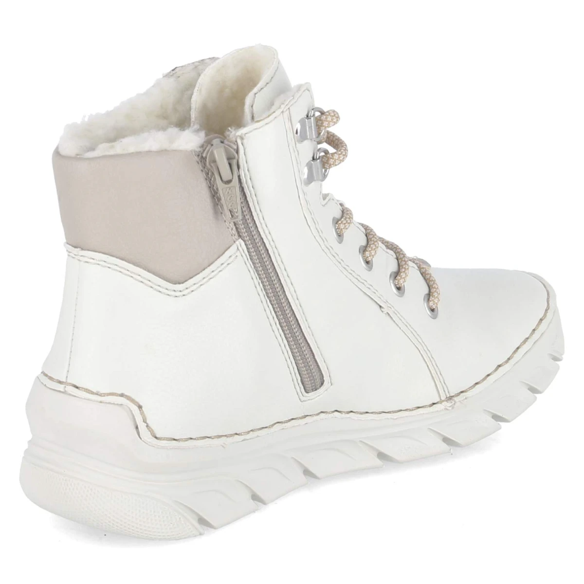 RiekerSchnürstiefeletten - WEISS