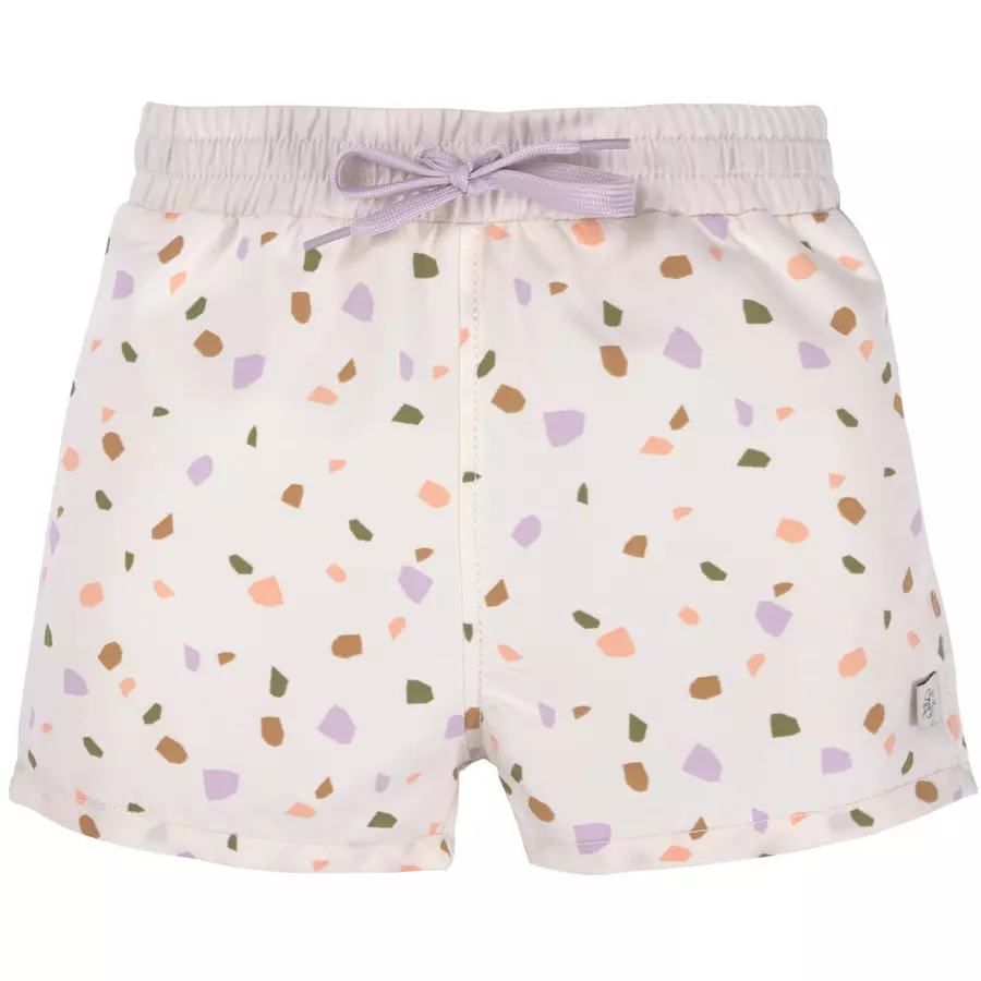 LÄSSIG Badehose Pebbles weiß bunt