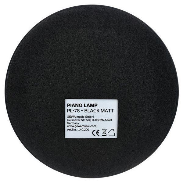 Gewa PL-78 Piano Lamp Black Matte
