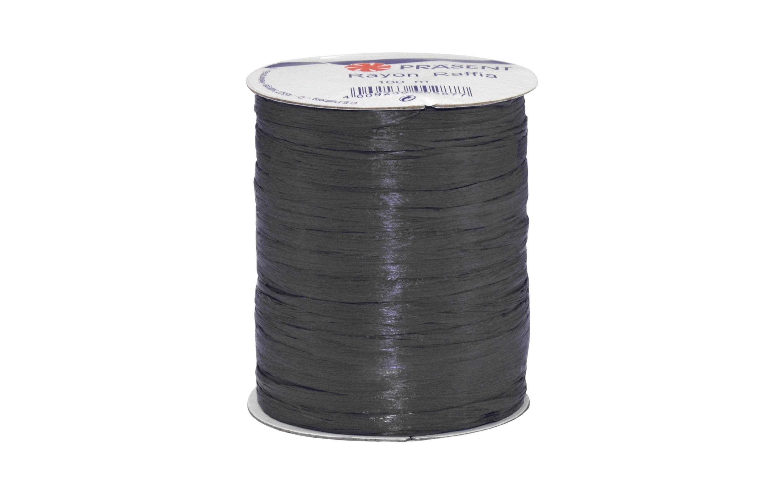 Geschenkband Raffia Rayon 100 m, SchwarzBand für Geschenke