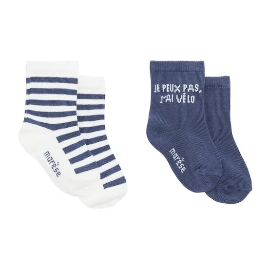 Bleu Château Lot de 2 chaussettes   Milk Blue        25/26   de               Marèse