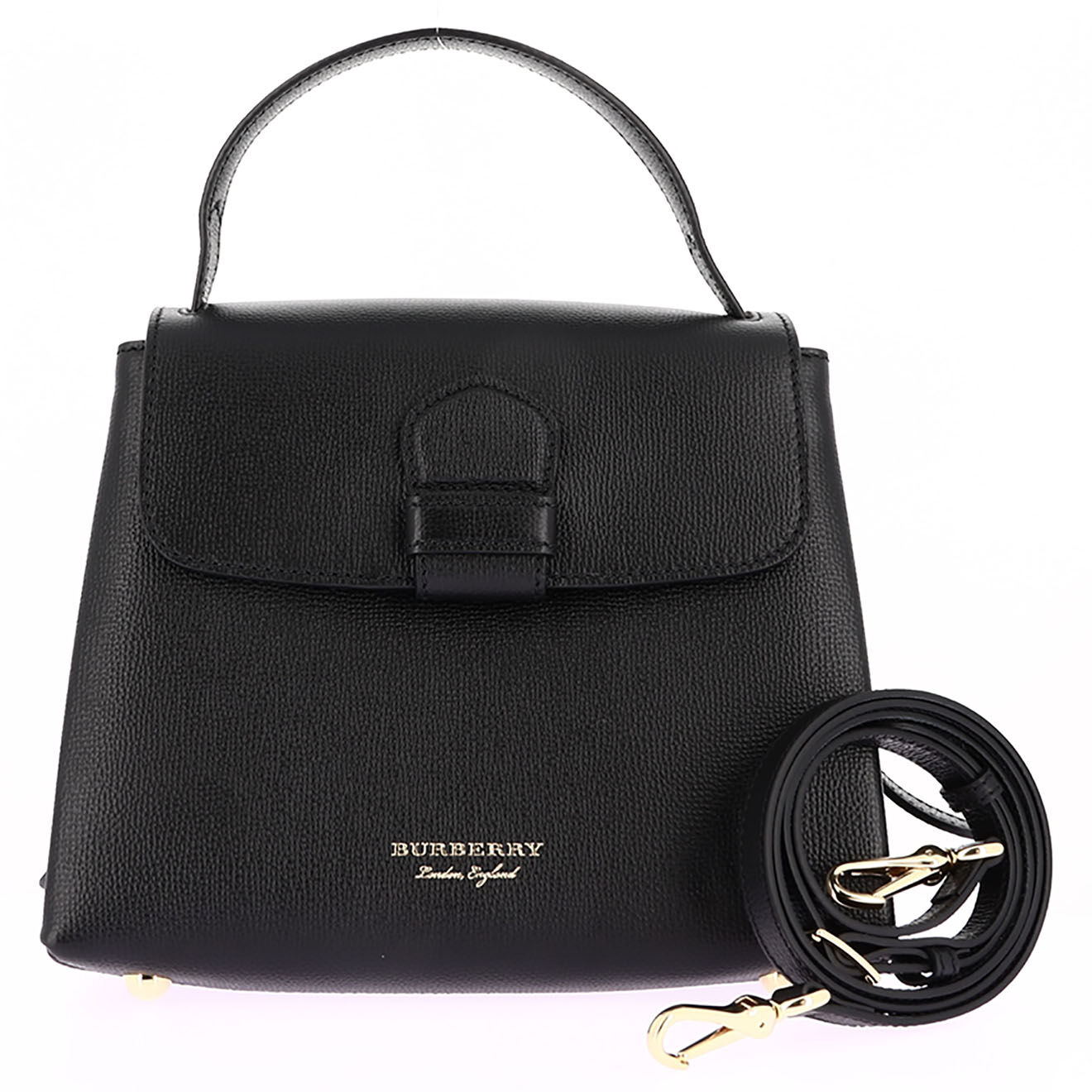 Burberry Sac bandoulière Camberley en Cuir noir - Neuf sans étiquette - L.25 cm