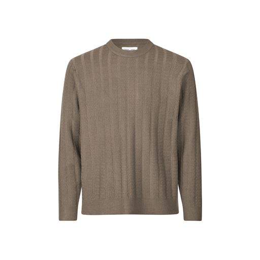 Samsøe Samsøe Gabriel Crew Neck Striktrøje, Fallen Rock, XXL