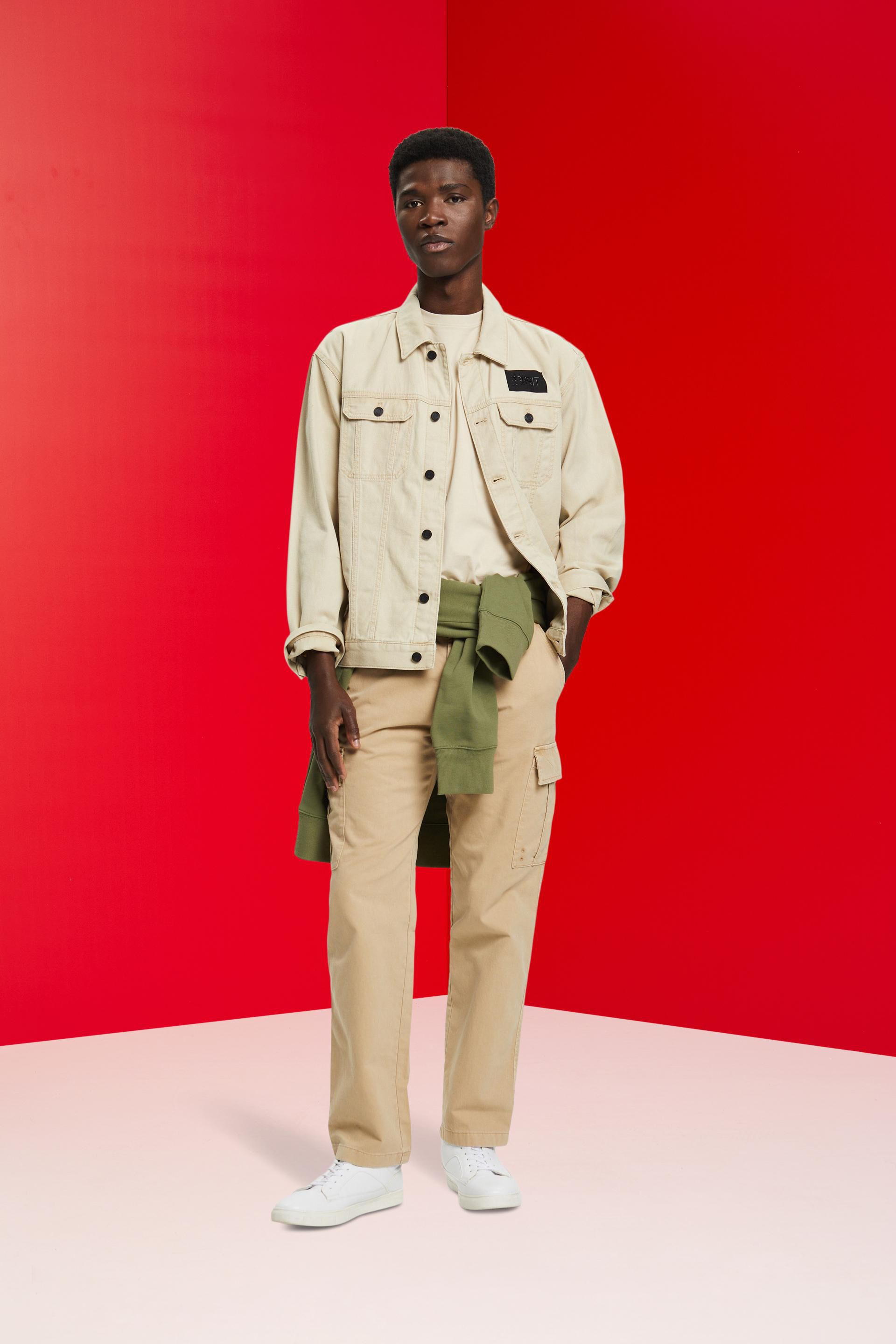 Blouson oversize de style trucker, en denim